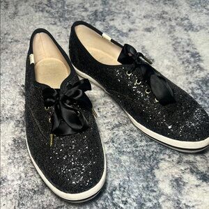 Black Glitter Women's Shoes
